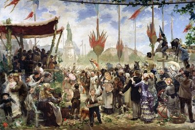 The 14th July 1880, 1882 (oil on canvas) by Alfred Roll - print