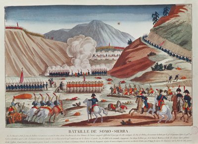 Fine Art Print of Battle of Somosierra on 30 November 1808 by French School