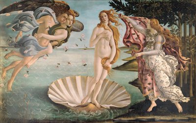 The Birth of Venus, c.1485 (tempera on canvas) by Sandro Botticelli - print