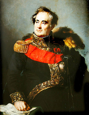 General Decaen, 1827 (oil on canvas) by Pierre Antoine Augustin Vafflard - print