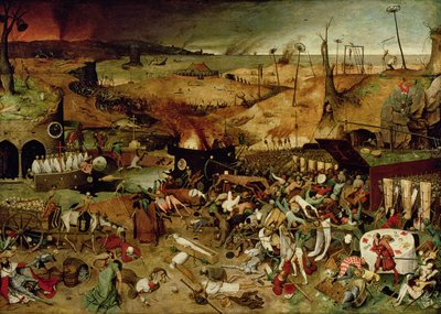 The Triumph of Death, c.1562 (oil on panel) (for details see 69068-71 and 156438) by Pieter the Elder Bruegel - print