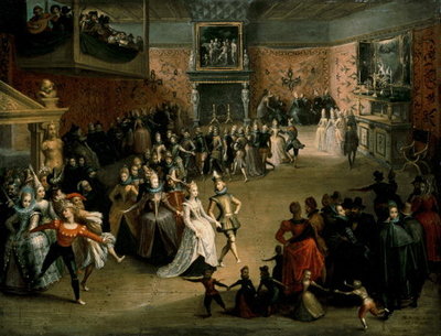The Court Ball, 1604 (oil on canvas) by Martin Pepyn or Pepin - print