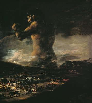 The Colossus, c.1808 (oil on canvas) by Francisco Jose de Goya y Lucientes - print