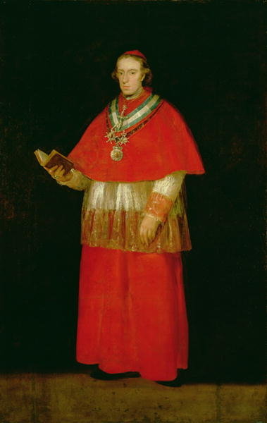 Cardinal Don Luis de Bourbon (1777-1823) c.1800 (oil on canvas) by Francisco Jose de Goya y Lucientes - print