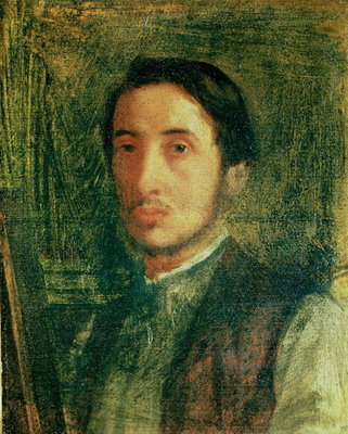 Self Portrait as a Young Man (oil on canvas) by Edgar Degas - print