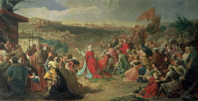 The Fall of Granada in 1492, 1890 (oil on canvas) by Carlos Luis Ribera y Fieve - print