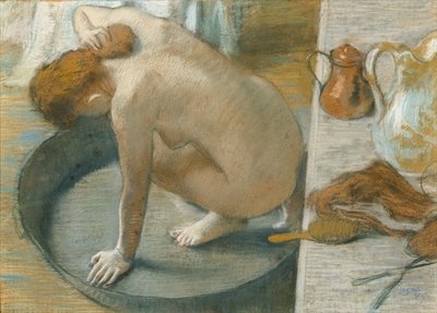 The Tub, 1886 (pastel on card) by Edgar Degas - print