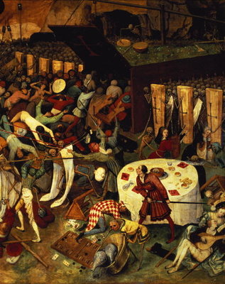 The Triumph of Death, detail of the lower right section, 1562 (oil on panel) by Pieter the Elder Bruegel - print