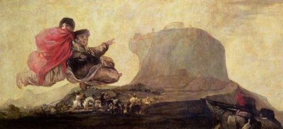 The Witches' Sabbath, c.1819-23 (oil on canvas) by Francisco Jose de Goya y Lucientes - print