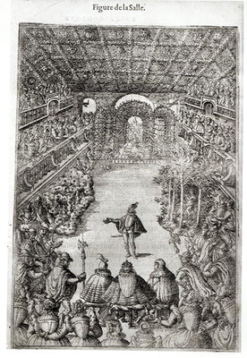 Balthazar de Beaujoyeux: "Ballet comique de la reine", 1581 (engraving) by French School - print