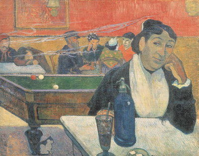 Cafe at Arles, 1888 (oil on canvas) by Paul Gauguin - print