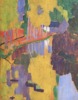 The Talisman, or The Swallow-hole in the Bois d'Amour, Pont-Aven, 1888 (panel) by Paul Serusier - print
