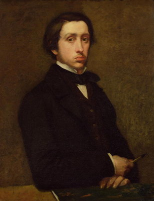 Self portrait, 1855 (oil on canvas) by Edgar Degas - print
