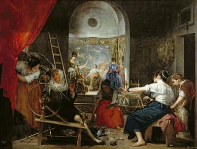 Fine Art Print of The Spinners, or The Fable of Arachne, 1657 by Diego Rodriguez de Silva y Velazquez