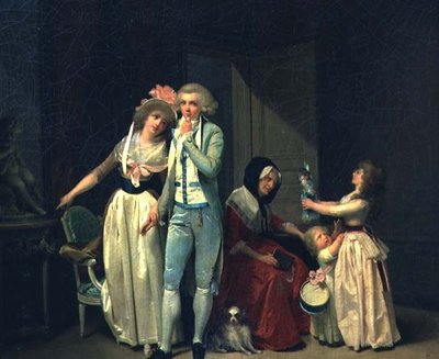 Fine Art Print of Those who Inspire Love Extinguish it, or The Philosopher, 1790 by Louis Leopold Boilly