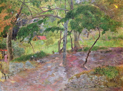 Tropical Landscape, Martinique, 1887 (oil on canvas) by Paul Gauguin - print