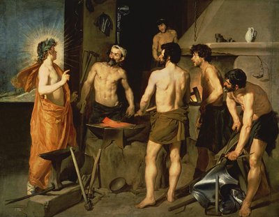 The Forge of Vulcan, 1630 (oil on canvas) by Diego Rodriguez de Silva y Velazquez - print