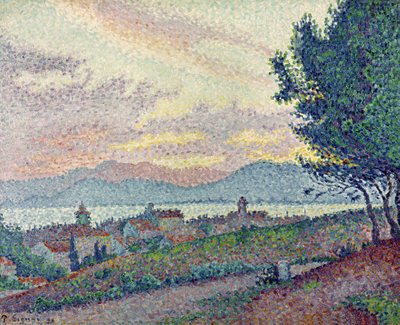 St. Tropez, Pinewood, 1896 (oil on canvas) by Paul Signac - print