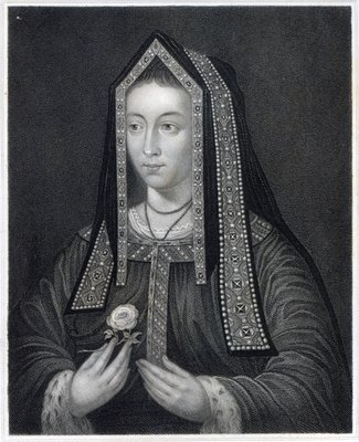Fine Art Print of Portrait of Elizabeth of York by William the Younger Holl