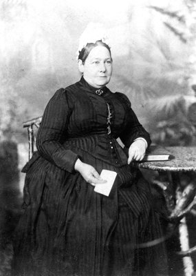 Elizabeth Ann Everest (d.1895), Nanny to Winston Churchill (1874-1965) (b/w photo) by English Photographer - print