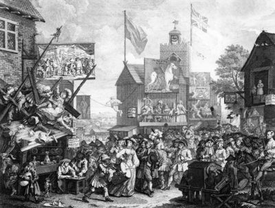Fine Art Print of Southwark Fair, 1733 by William Hogarth