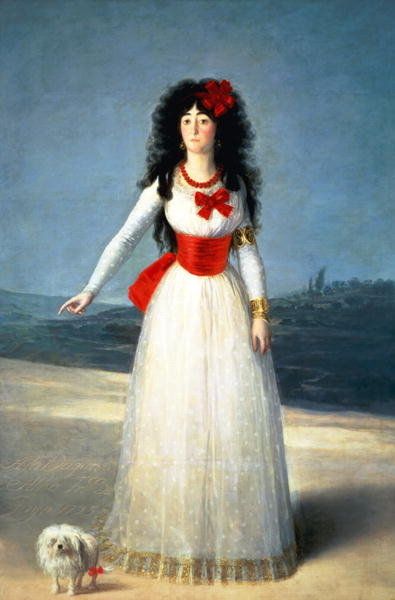 The Duchess of Alba, 1795 (oil on canvas) by Francisco Jose de Goya y Lucientes - print