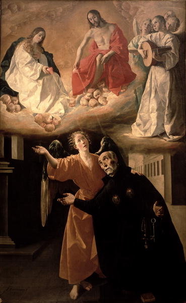 The Vision of St. Alphonsus Rodriguez (1533-1617) by Francisco de Zurbaran - print