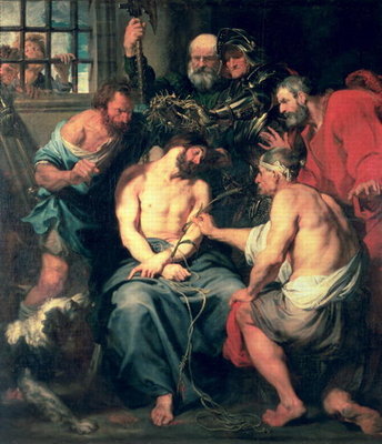 The Crowning with Thorns, 1618-20 (oil on canvas) by Sir Anthony van Dyck - print