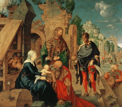 Adoration of the Magi, 1504 (oil on panel) by Albrecht Durer or Duerer - print