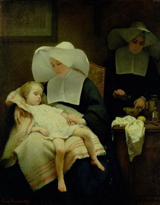 Fine Art Print of The Sisters of Mercy, 1859 by Henriette Browne