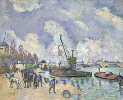 Fine Art Print of Quai de Bercy, Paris, 1873-75 by Paul Cezanne