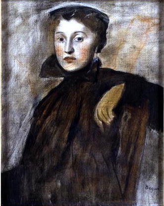 Fine Art Print of Study for a Portrait of a Lady, 1867 by Edgar Degas
