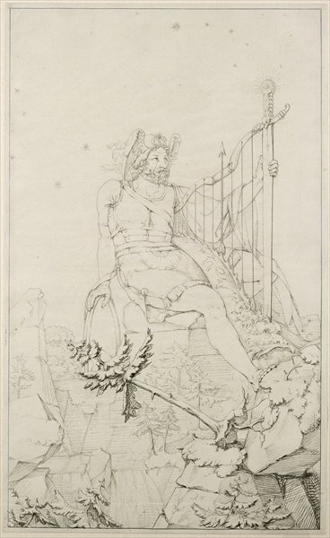 Fine Art Print of Ossian, 1804-5 by Philipp Otto Runge