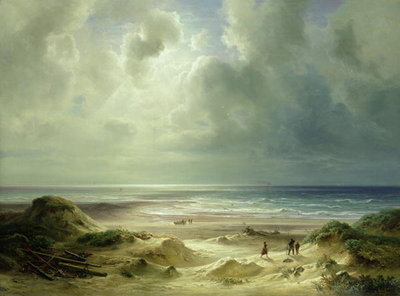 Fine Art Print of Dune by Hegoland, Tranquil Sea by Carl Morgenstern