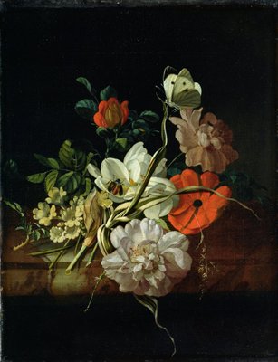 Still Life with Flowers (oil on canvas) by Rachel Ruysch - print