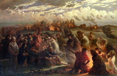 Fine Art Print of Walpurghis Night, 1862 by Gustav Adolph Spangenberg
