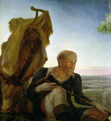 Fine Art Print of St Joseph from 'Rest on the Flight into Egypt', 1805-06 by Philipp Otto Runge