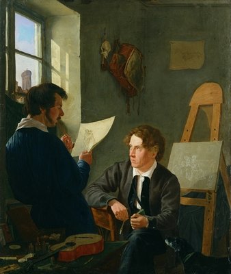 Fine Art Print of Hermann Kauffmann and Georg Haeselich by Hermann Kauffmann