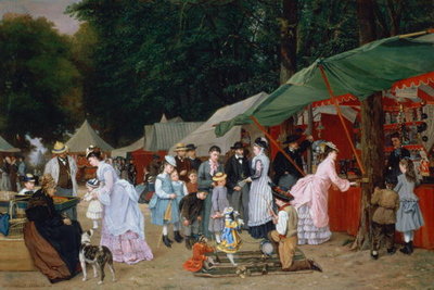 At The Fair,1877 by Camille-Leopold Cabaillot-Lasalle - print