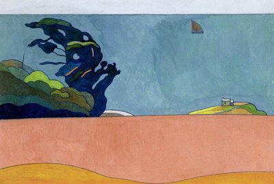 Fine Art Print of Pouldu Landscape, c.1892 by Charles Filiger