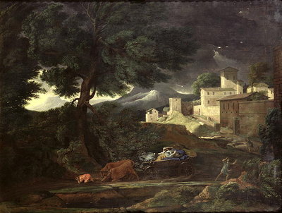 The Storm (oil on canvas) by Nicolas Poussin - print