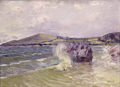 Lady's Cove, Wales, 1897 (oil on canvas) by Alfred Sisley - print