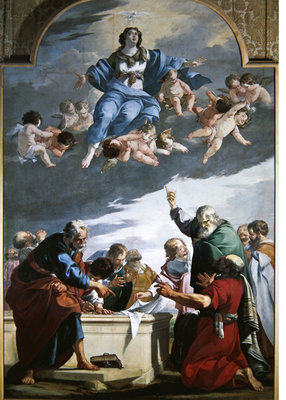 Assumption of the Virgin, 1635 (oil on canvas) by Laurent de La Hyre - print
