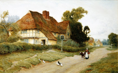 Fine Art Print of The Village Inn by Arthur Claude Strachan