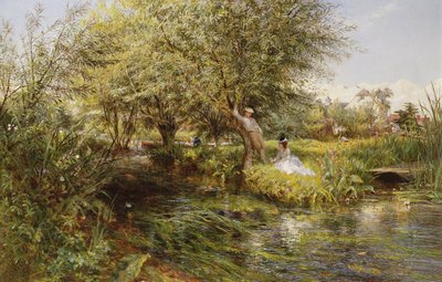 Fine Art Print of The Trysting Place by Charles James Lewis
