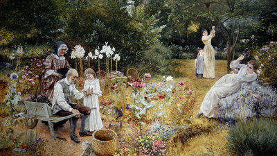 Fine Art Print of Calling the Bees by Edward Killingworth Johnson