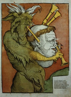 Fine Art Print of Luther as the Devil's Bagpipes, c.1535 by Eduard Schoen