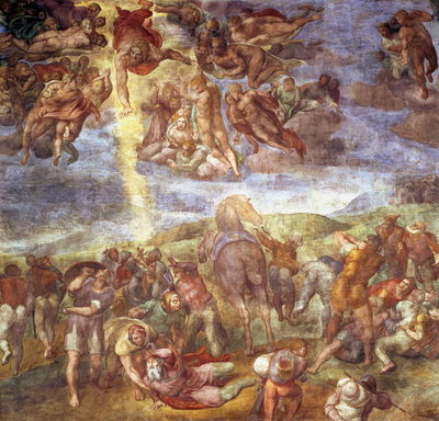 Conversion of St. Paul (fresco) by Michelangelo Buonarroti - print
