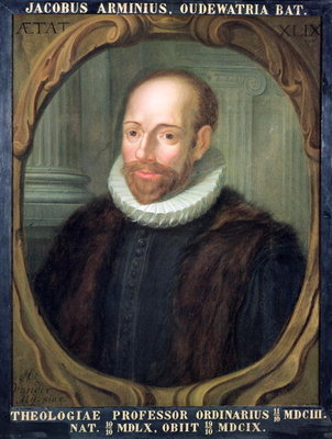 Jacobus Arminius, Professor of Theology at Leiden University (1560-1609) by Anonymous - print