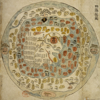 Fine Art Print of A Korean World Map by Anonymous